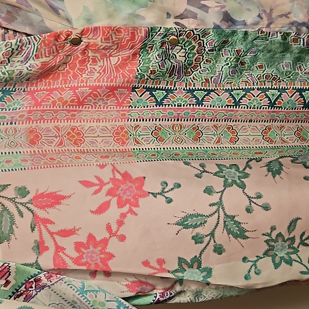 U111... Euc Zara Patterned Blouse - image 2